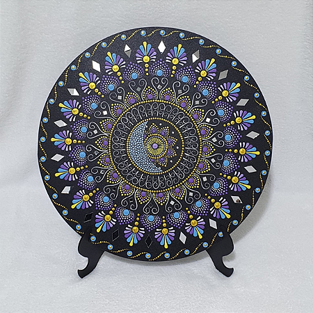 Mandala Nisha 35 cm Pontilhismo