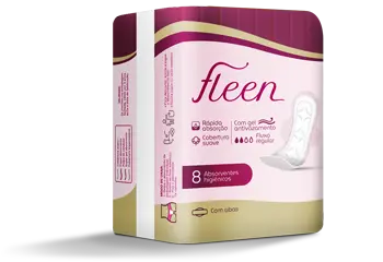 Absorvente Fleen Gel C/ Abas Pcte C/ 8 Unidades