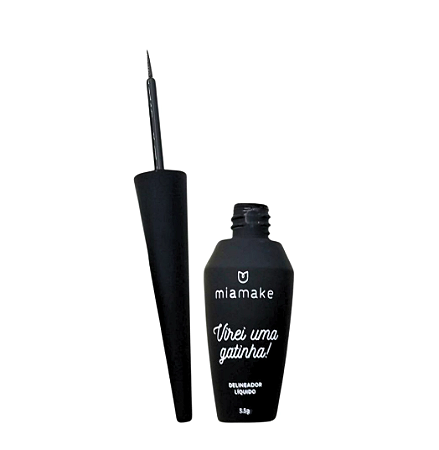 Delineador Líquido Preto Intenso Virei Uma Gatinha Mia Make