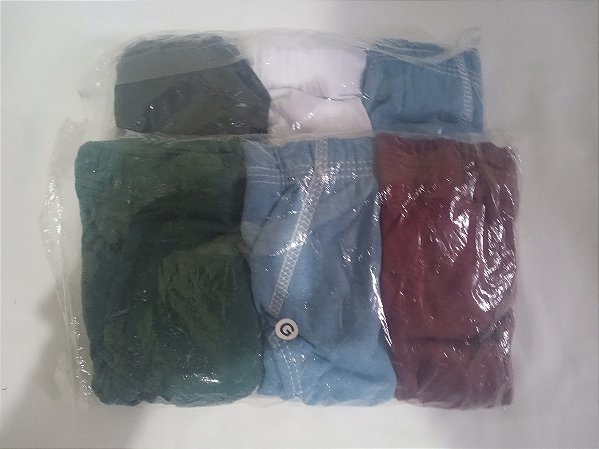 Cuecas de algodão Várias cores & Tamanho ModasCollection