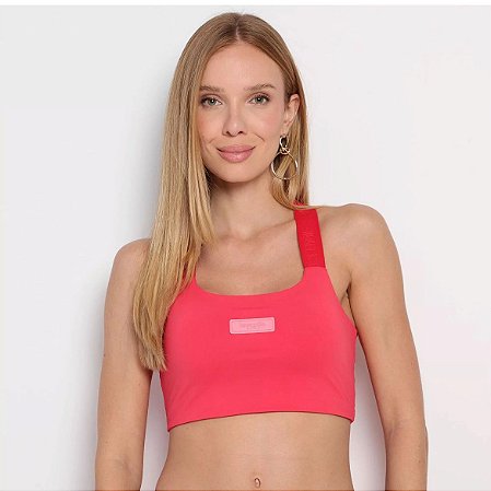 Top Com Elástico Vermelho Lança perfume