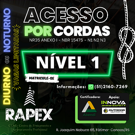 Curso Acesso Por Cordas NÍVEL 1