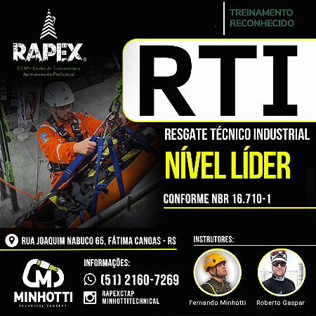 RTI - NÍVEL LÍDER (Resgate Técnico Industrial)