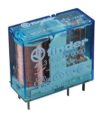 40.51.9.024.0000 | Finder | Relé Miniatura PCB 1 Contato Reversível 10A Bobina 24VDC Passo 5.0mm