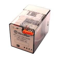 60.12.8.230.0040 | Finder | Relé Industrial Octal 2 Contatos Reversíveis 10A 230V com Botão de Teste