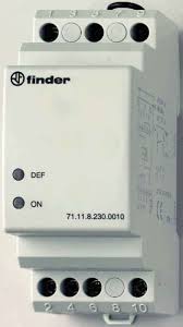 71.11.8.230.0010 | Finder | Relé de Sobrecarga Monofásico 0.1-10A Programável 230VAC