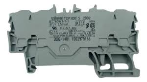 2002-1401 | WAGO | Borne de Passagem 4 Condutores 0,25-2,5mm² Cinza