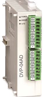 DVP04AD-S | Delta Electronics | Módulo Analógico de Entrada 4 Canais Tensão/Corrente 14-bit