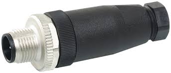 7000-12721-0000000 | Murr Elektronik | Conector M12 Macho Reto Montável 5 Pinos Terminais Parafuso