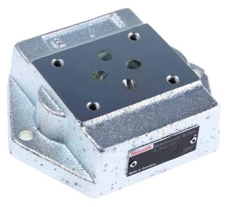 R900424448 | Bosch Rexroth | Placa de Ligação Simples G 342/01 NG6 G3/8" Saída Lateral