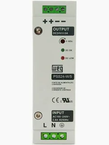 PSS24-W/5.0 | WEG | Fonte de Alimentação Chaveada 24VDC 5A 120W