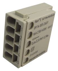 09 14 005 2601 | Harting | Módulo Han EE 5 Polos Macho 16A Crimp Para Controle