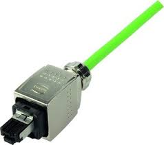 09 35 221 0401 | Harting | Conector RJ45 Industrial Cat 6 IP65/67 Montagem Painel Blindado