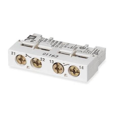 GVAE11 | Schneider Electric | Contato Auxiliar GVAE11 1NA+1NF Frontal/Topo GV2/GV3