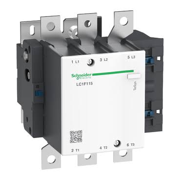LC1F115 | Schneider Electric | Contator Tripolar LC1F115 115A AC-3 55kW 380V Terminais Parafuso