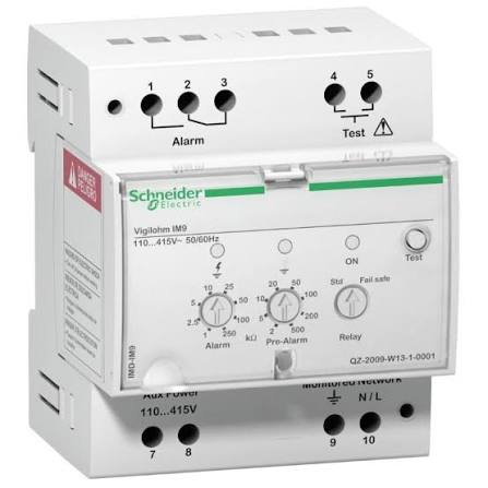 IM9-OL | Schneider Electric | Localizador de Falhas de Isolamento IM9-OL 9 Canais Sistema IT Médico