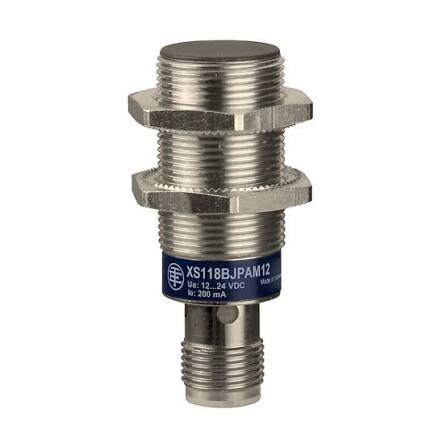 XS618B1PAM12 | Schneider Electric | Sensor Indutivo XS6 M18 Faceado Sn 8mm PNP 1NA Conector M12