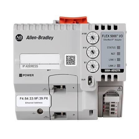 5094-AEN2TR | Allen-Bradley | Adaptador Ethernet/IP Flex 5000 2 Portas RJ45 2 Portas SFP