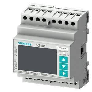 7KT1661 | Siemens | Medidor de Energia PAC1600 Trifásico TC 5A/1A Saída Pulso Trilho DIN