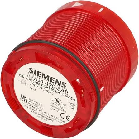 8WD4420-5AB | Siemens | Sirene Eletrônica Motorizada 24V DC 100dB Montagem Coluna 70mm