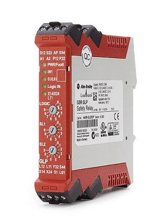 440R-GL2S2P | Allen-Bradley | Relé de Segurança GSR GLP GuardLink 2 Entradas OSSD Interface Ethernet 24V DC