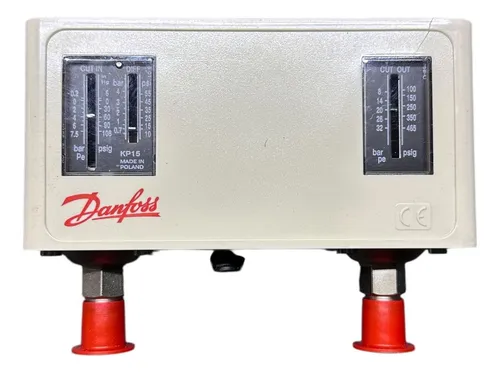 060-126466 | Danfoss | Pressostato Duplo KP 15 Alta e Baixa Reset Automático Manual