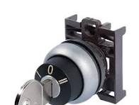 M22-WRS | Eaton | Cabeçote de Chave com Fechadura M22-WRS - 2 Posições Fixas - Chave Removível em 0