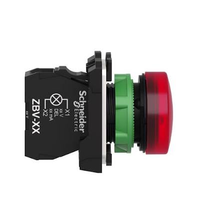 XB5AVB4 | Schneider Electric | Sinalizador Luminoso Plástico Completo LED Vermelho 24V AC/DC