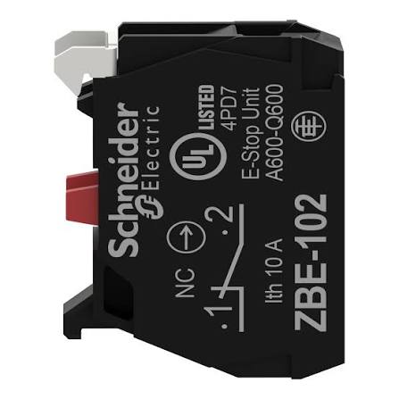 ZBE102 | Schneider Electric | Bloco de Contato Avulso 1NF Terminais Parafuso ZBE102
