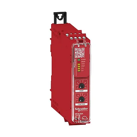 XPSUAK12AP | Schneider Electric | Relé de Segurança XPSUAK Monitoramento Portas/Tapetes/Emergência 24V AC/DC Terminais P