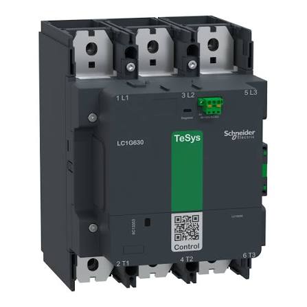 LC1G630KUEN | Schneider Electric | Contator TeSys Giga 630A 3 Polos Bobina 100/250V AC/DC