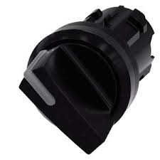 3SU1002-2BF10-0AA0 | Siemens | Chave Seletora 2 Posições Fixas 0-I Manopla Curta Preta - Operador