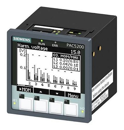 7KM4212-0BA00-3CA0 | Siemens | Multimedidor Trifásico SENTRON PAC4220 96x96mm LCD 690/400V 5A PROFINET Classe 0.2S
