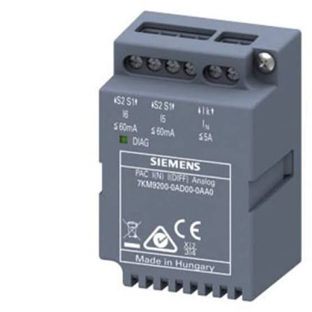 7KM9200-0AD00-0AA0 | Siemens | SENTRON PAC Módulo Expansão 2x 4-20mA Analógico Plug-in PAC3200/4200