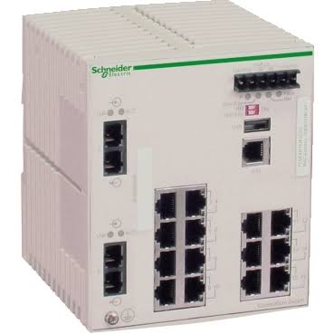 TCSESM163F2CU0 | Schneider Electric | Switch Gerenciável 16 Portas Cobre + 2 Combo - TCSESM163F2CU0
