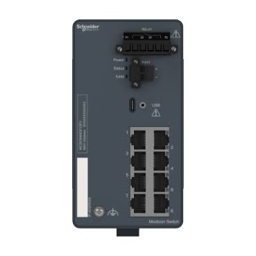 TCSEGP083F23F0 | Schneider Electric | Switch Connexium Gerenciável 8 Portas Gigabit Ethernet Cobre