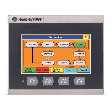 2711R-T4R | Allen-Bradley | PanelView 800 Terminal IHM 4 Polegadas Color Keypad