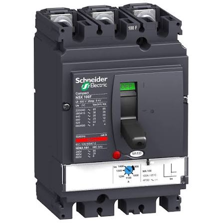 NSX100F MA12.5 | Schneider Electric | Disjuntor NSX100F 12.5A Motor Magnético 3P