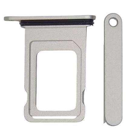 GAVETA DE CHIP COMPATÍVEL COM IPHONE 14 PLUS BRANCO/ESTELAR