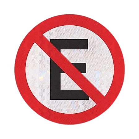 Placa R-6A Proibido Estacionar