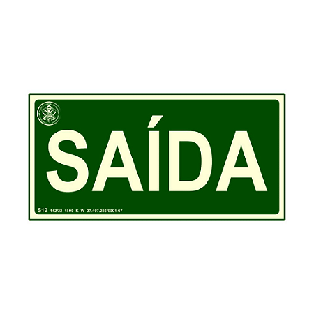 Placa PVC S12 Saída