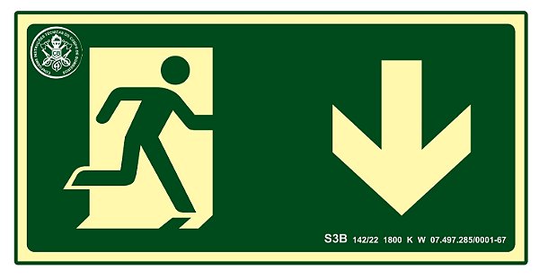 Placa S3B - "Abaixo"