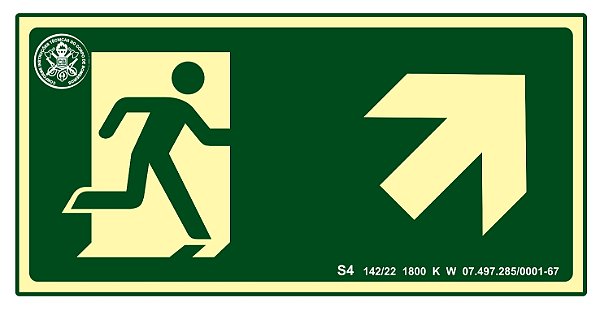 Placa S4 - "Acima à Direita"