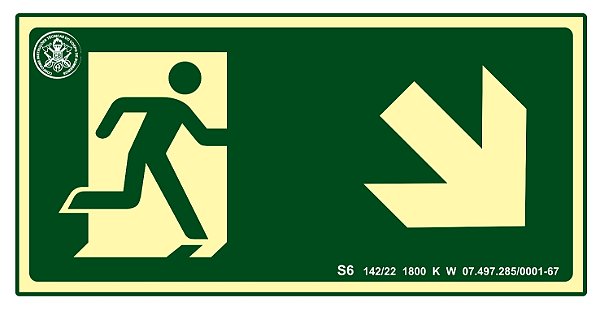 Placa S6 - "Desce à Direita"