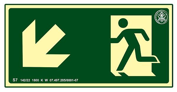 Placa S7 - "Desce à Esquerda"