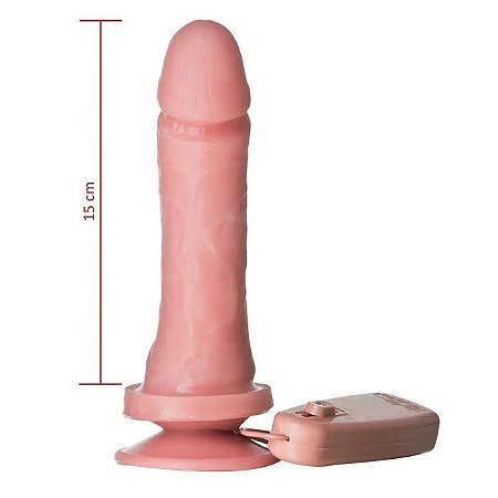 Prótese Vibrador com Controle Externo 16x4cm