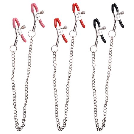 Grampos Prendedor de Mamilo com Corrente