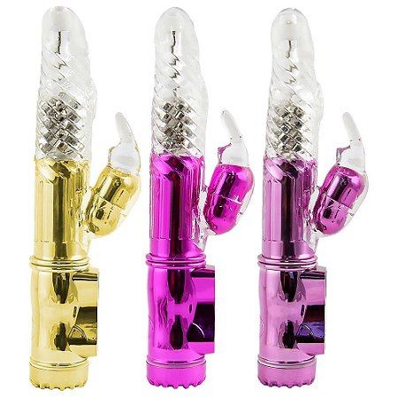 Vibrador Rotativo Rabbit 36 Vibrações Usb 22 X 3,5Cm