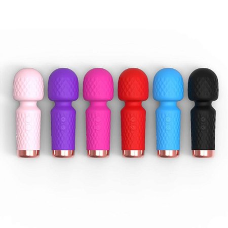 Mini Varinha Mágica Recarregável Com 10 Modos De Vibração