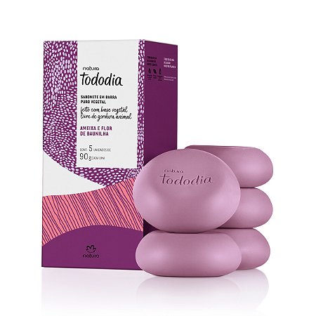Sabonete em Barra Natura Tododia Ameixa e Flor de Baunilha 5x90g